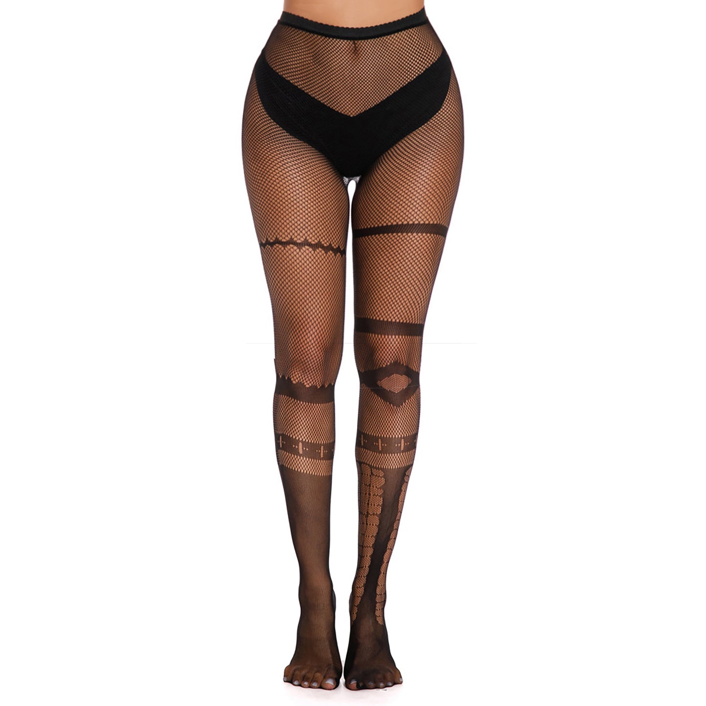 Barbed Wire Fishnet Tights For Women - Simply Joshimo