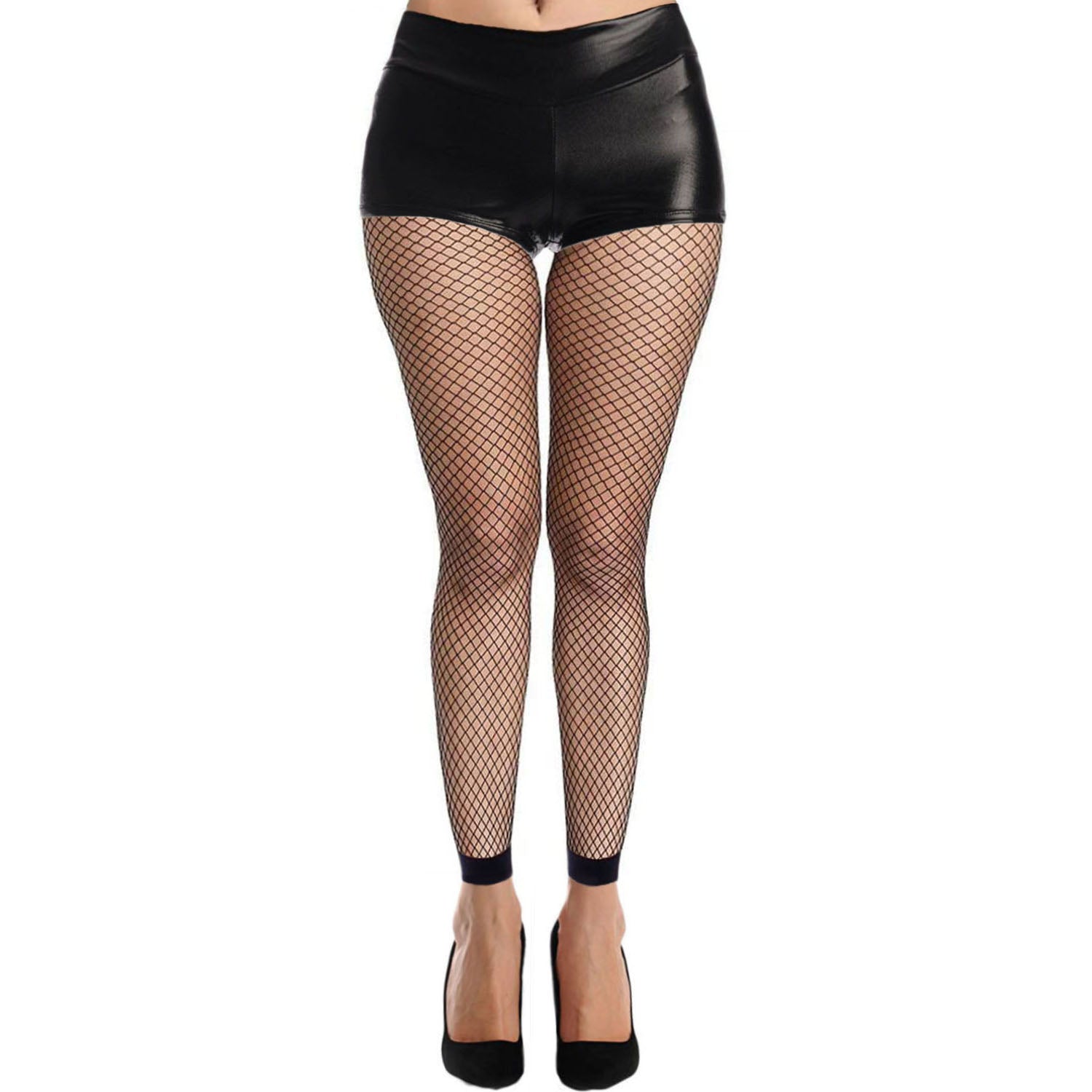 Fishnet Footless Tights Outfit - Simply Joshimo