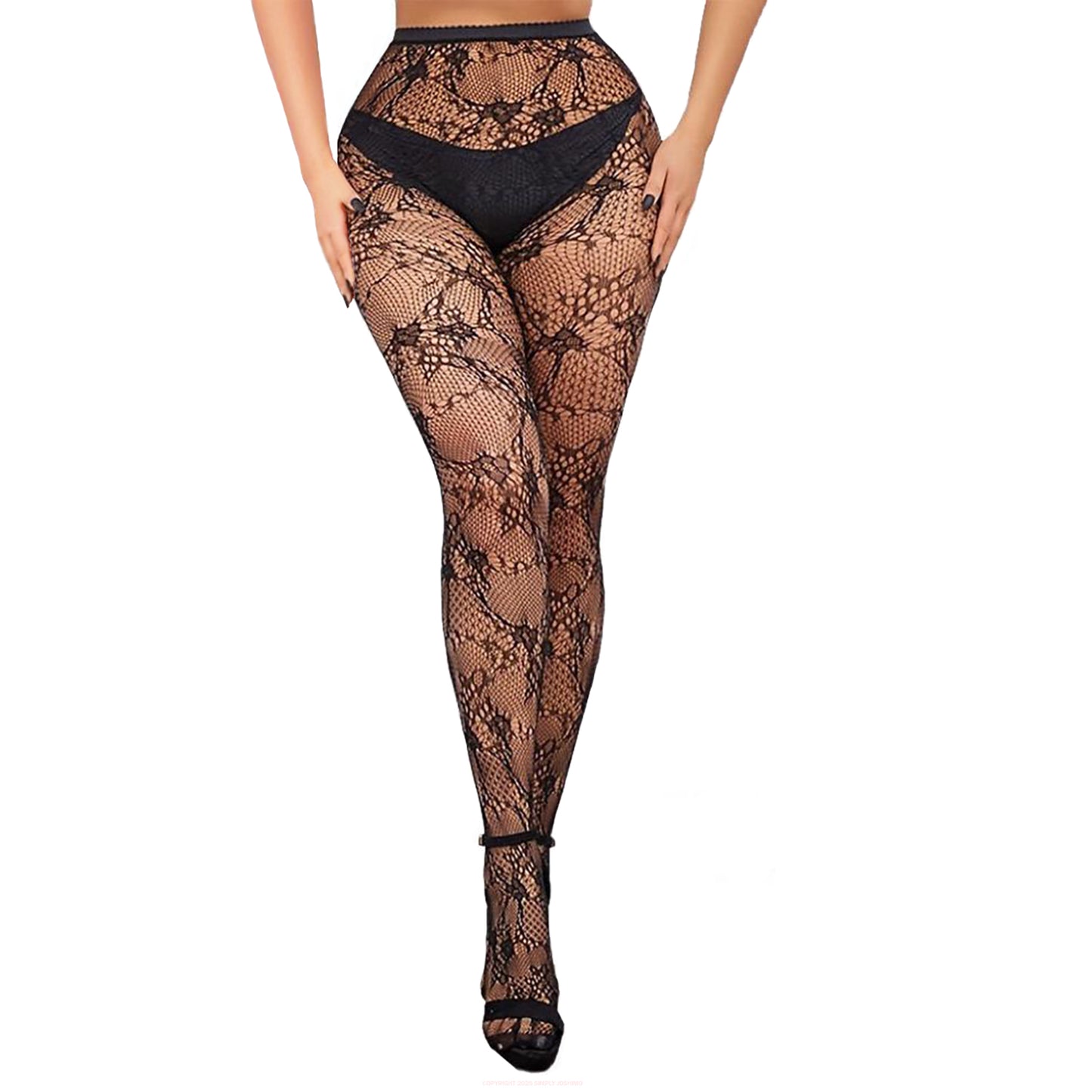 Simply Joshimo floral lace fashion tights for women