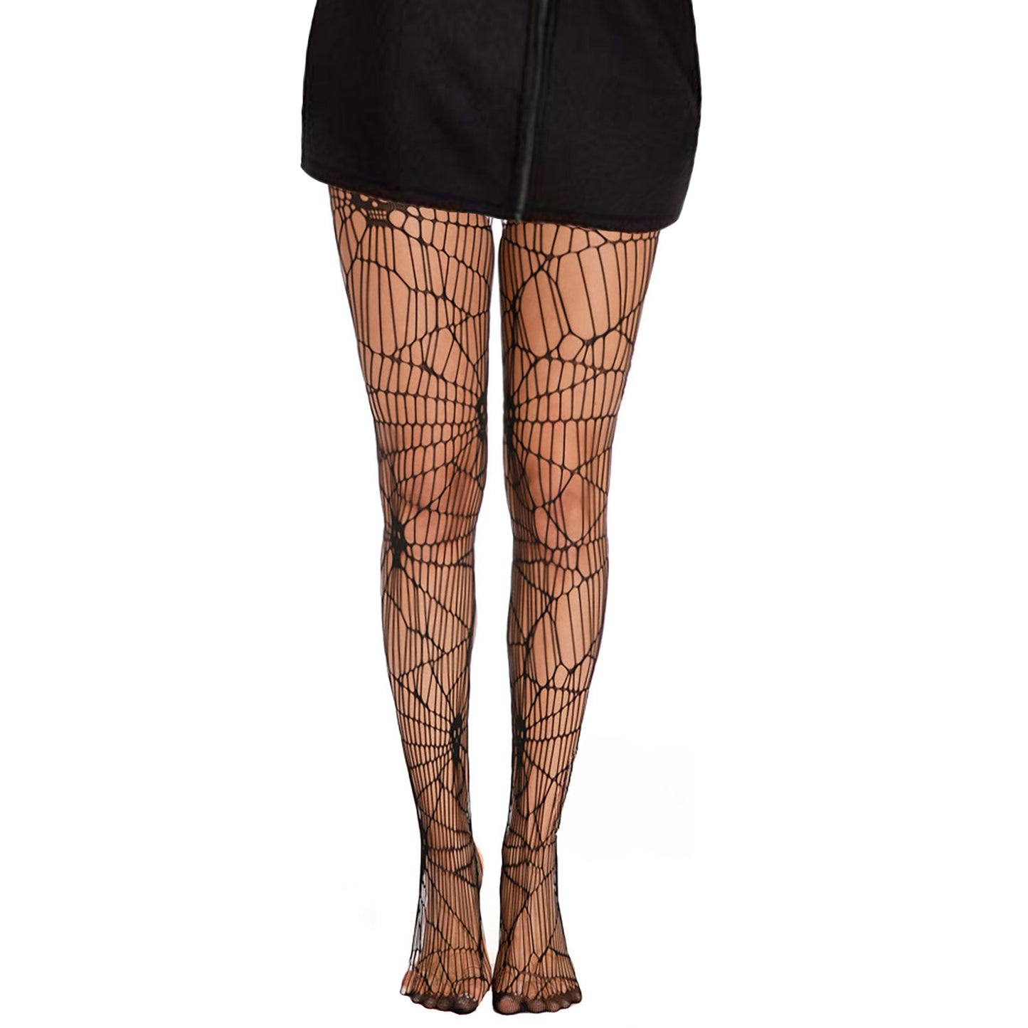 Halloween Hollow Out Fishnet Tights With Skulls - Simply Joshimo