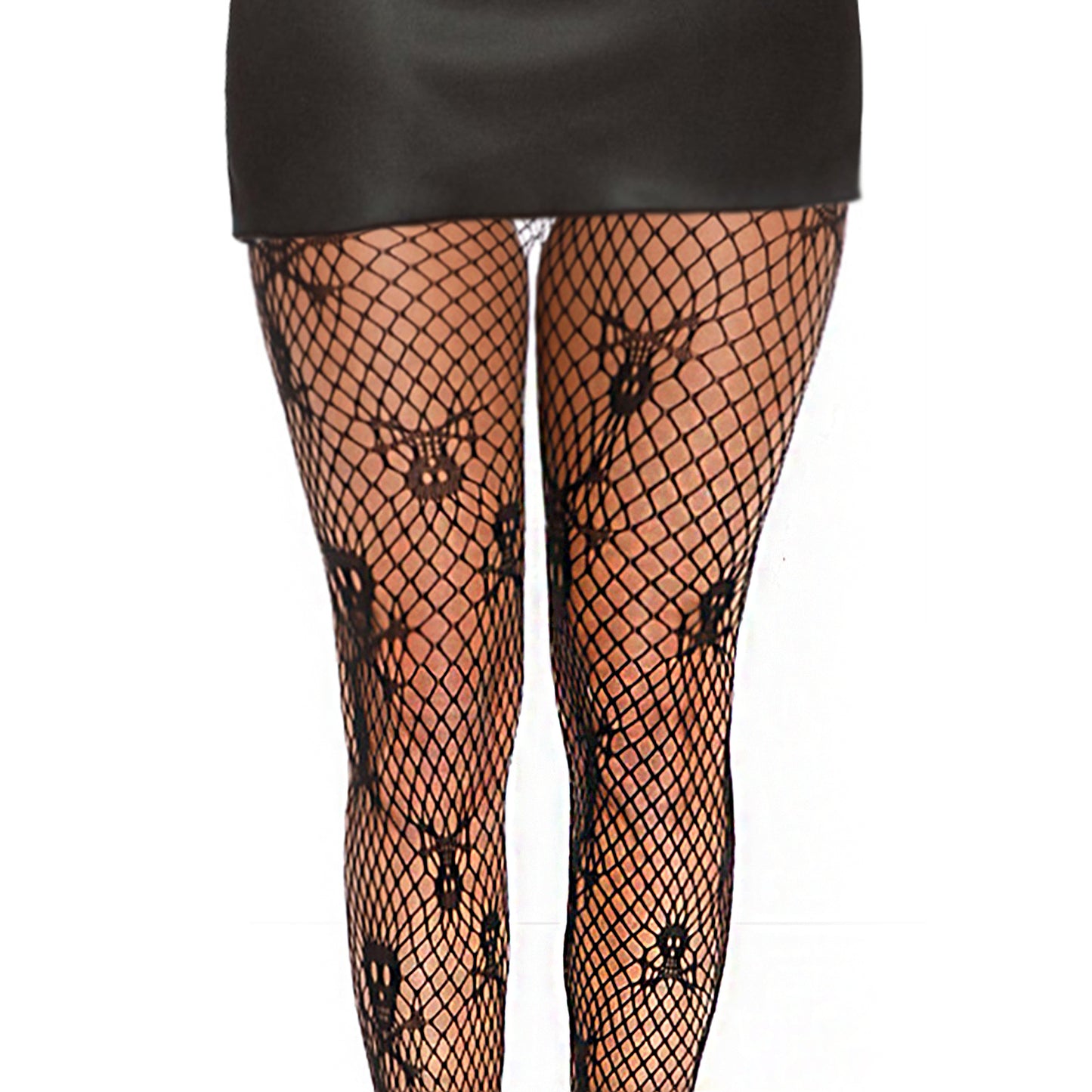 Simply Joshimo Skull and crossbone Gothic fishnet tights