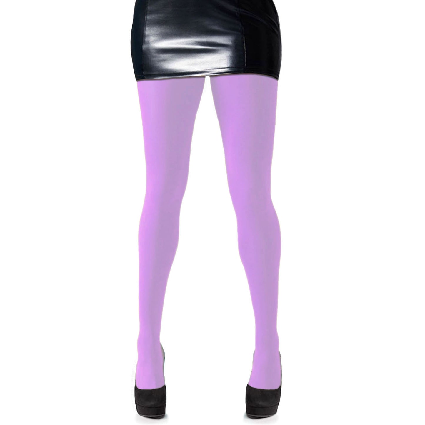 Ladies Colour Lilac Thick Denier Opaque Tights - Simply Joshimo