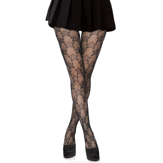 Simply Joshimo Christmas Star Patterned Tights With Skirt