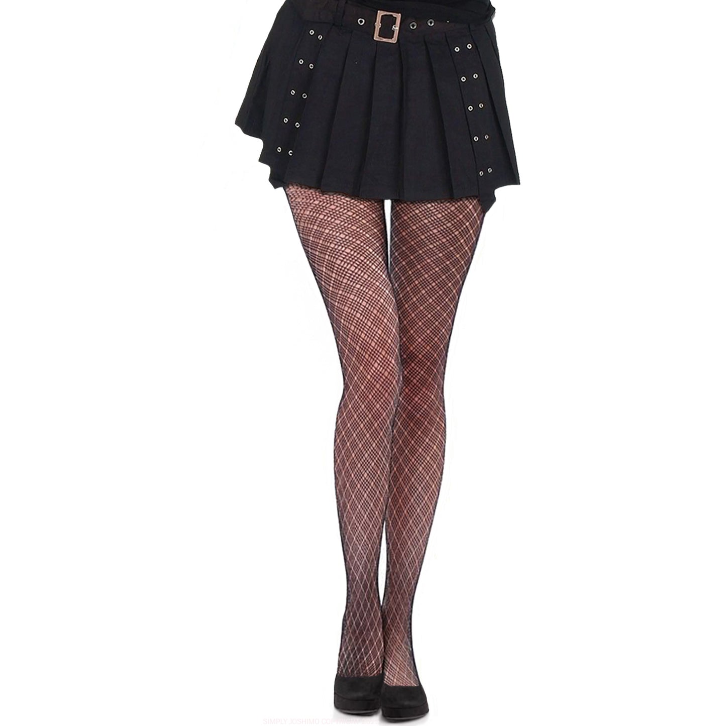 Dainty Diamond Patterned Fashion Net Tights- Simply Joshimo
