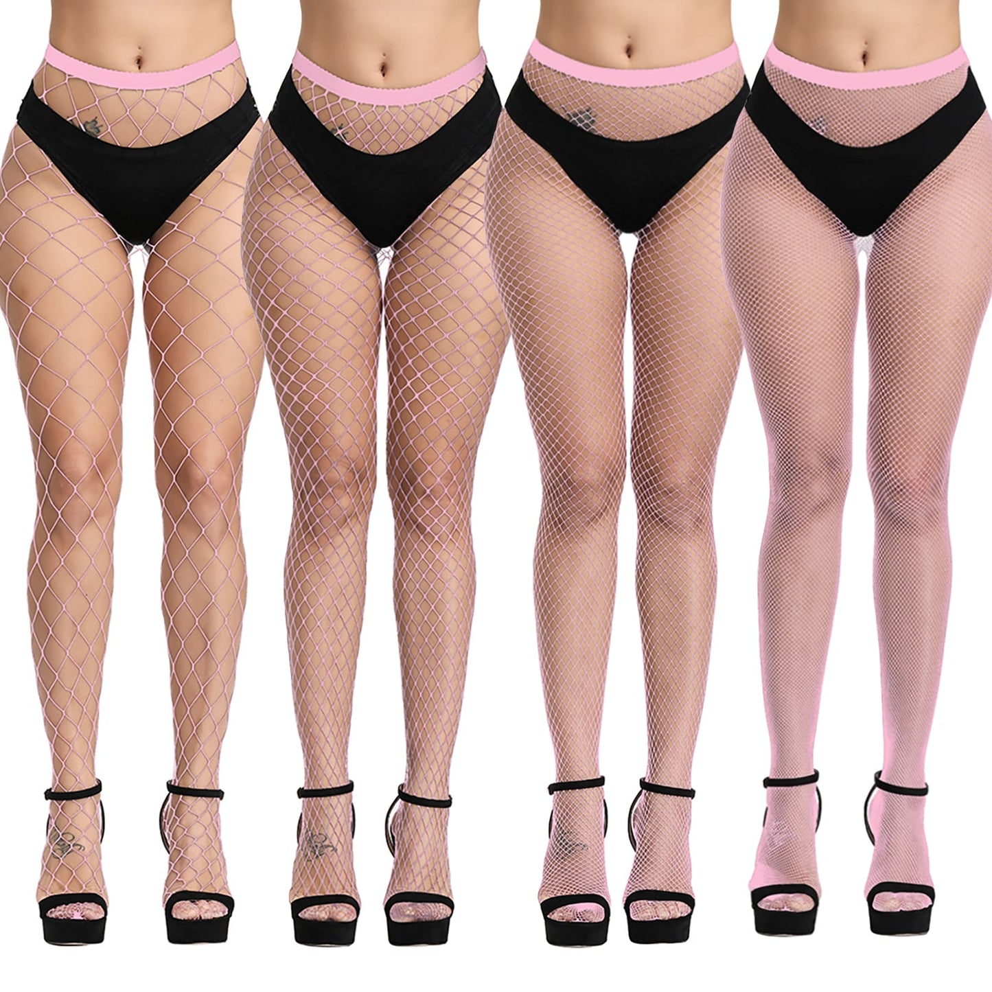 Simply Joshimo baby pink fishnet tights in micro, large and whale net