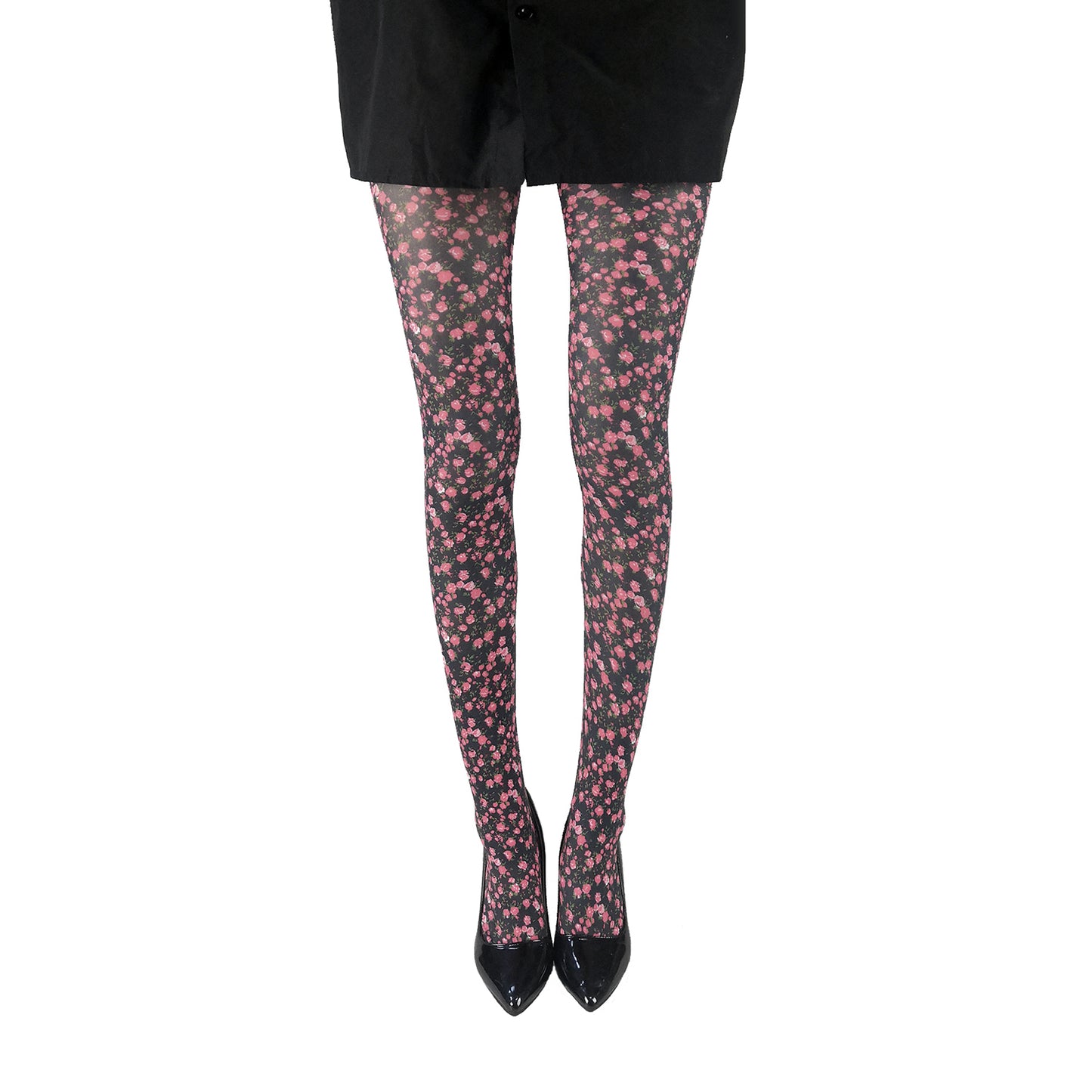 Busy Floral Patterned Sheer Tights- Simply Joshimo