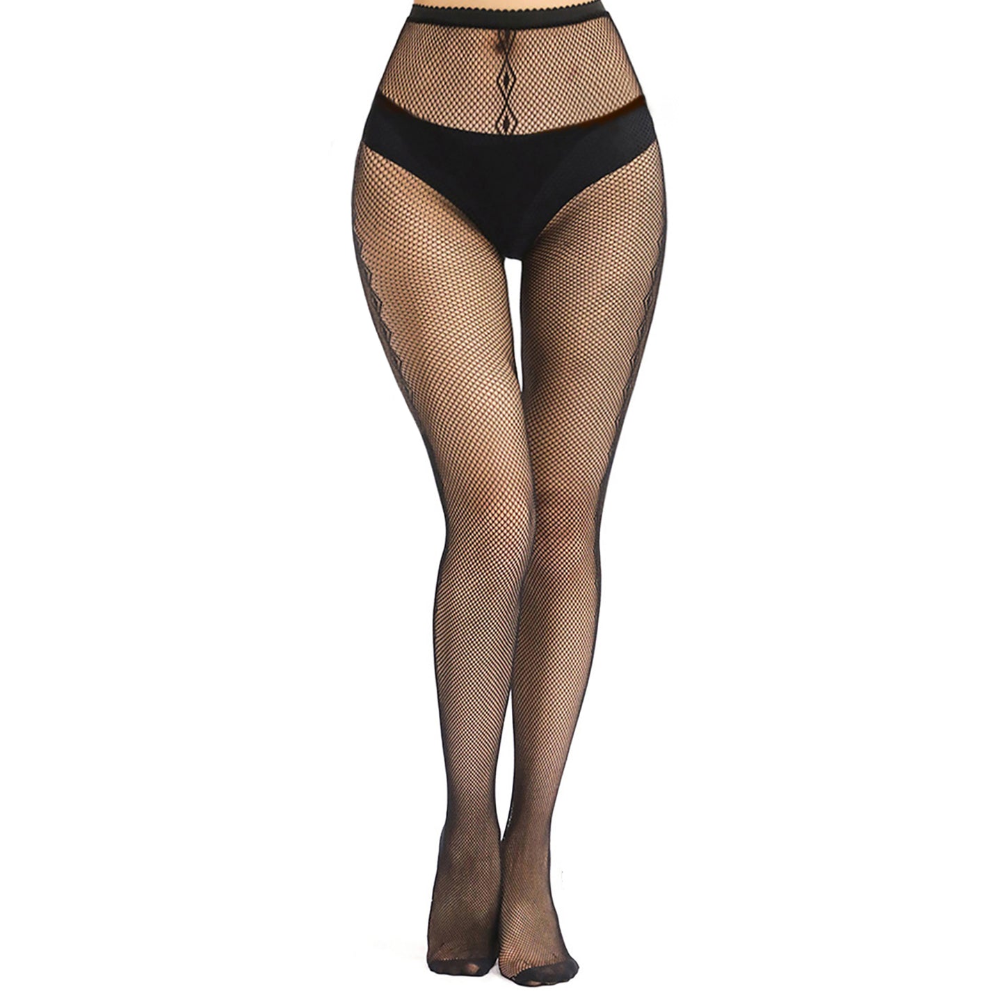 Black diamond fishnet tights
