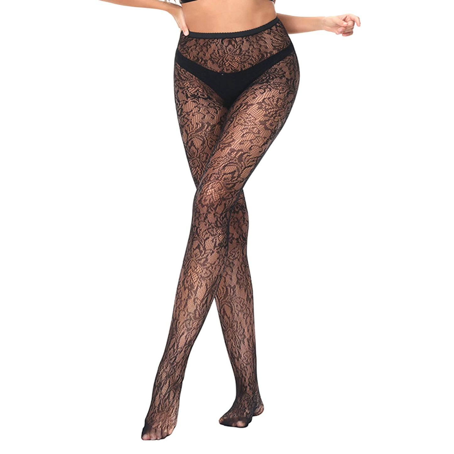 Blossom Abstract Floral Patterned Tights- Simply Joshimo