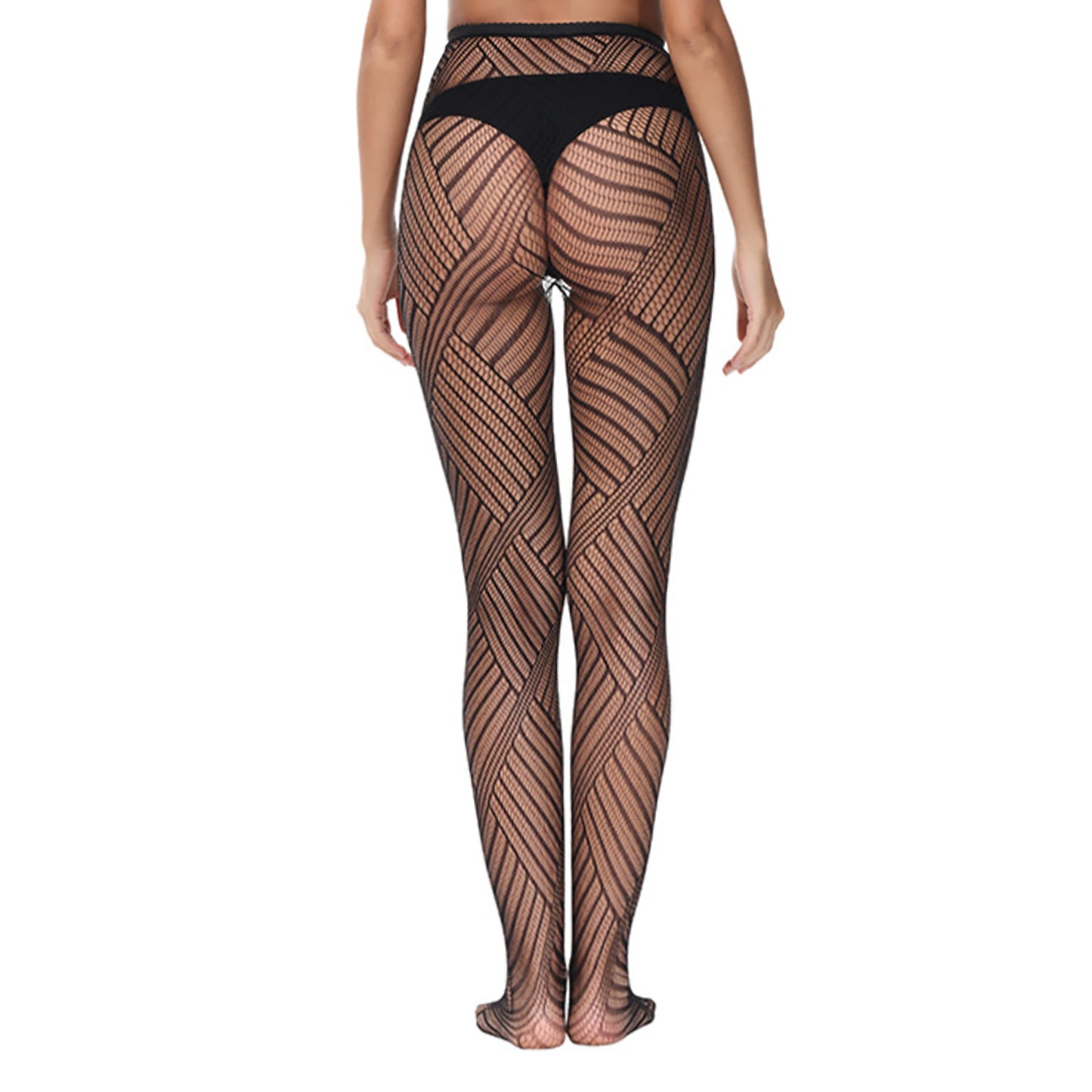patterned fishnet tights