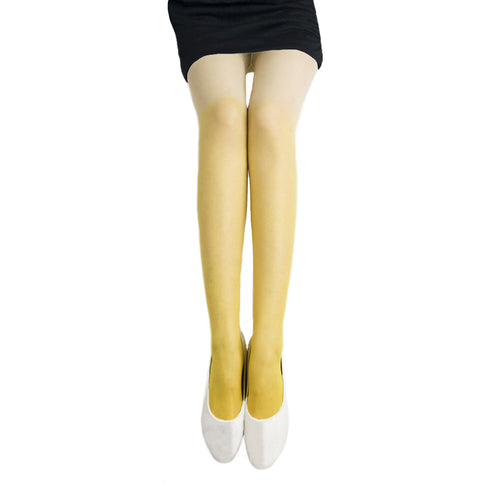 Colourful Sheer 20 Denier Yellow Gradient Tights - Simply Joshimo