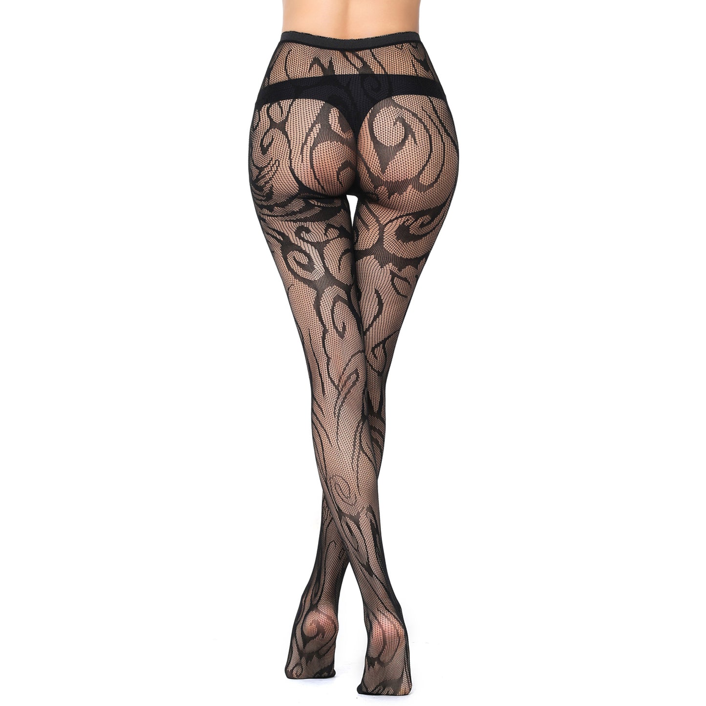 Zebra patterned tights