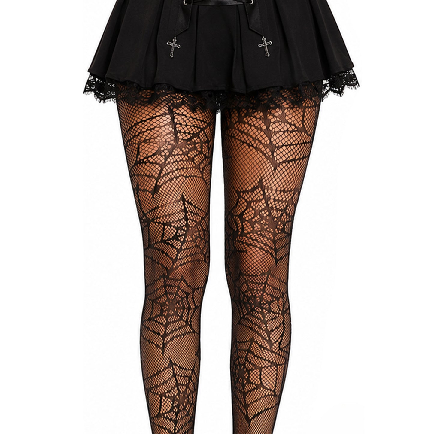 Cob web pattern fashion tights