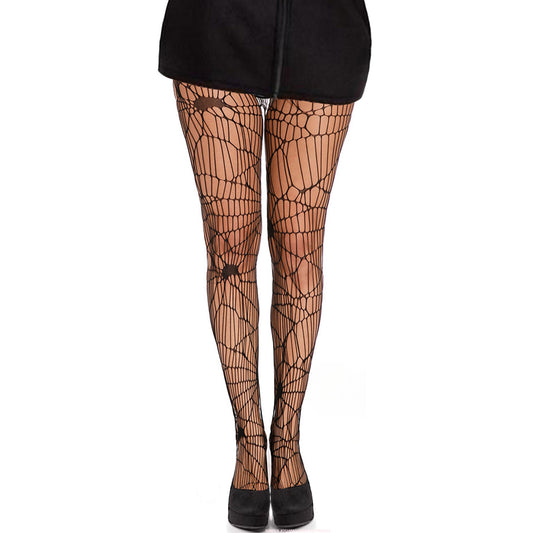 simply Joshimo hollow out spider web black tights 