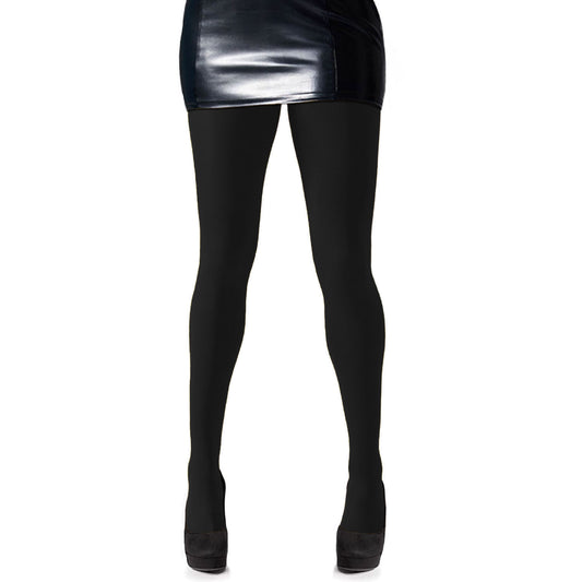 Womens Black 70 Denier Opaque Tights -Simply Joshimo