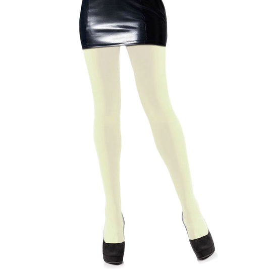 Womens cream coloured opaque tights - Simply Joshimo