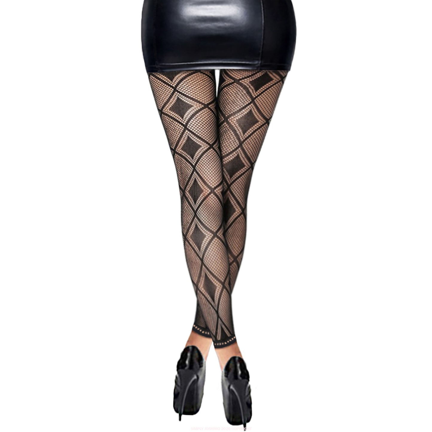 Black diamond tights with no feet