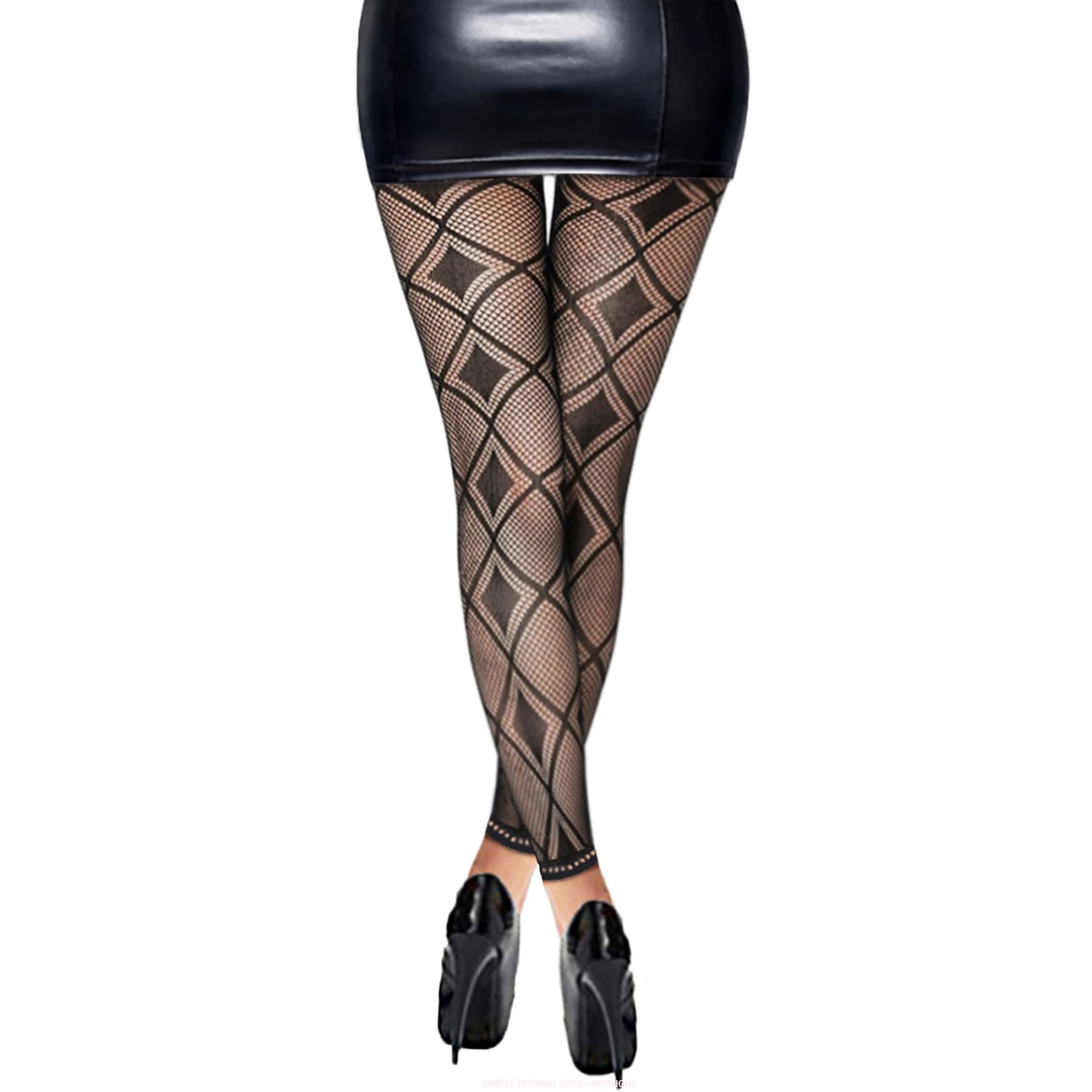 Black diamond tights with no feet