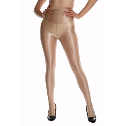 Light Bronze Thick Denier Tights - Simply Joshimo