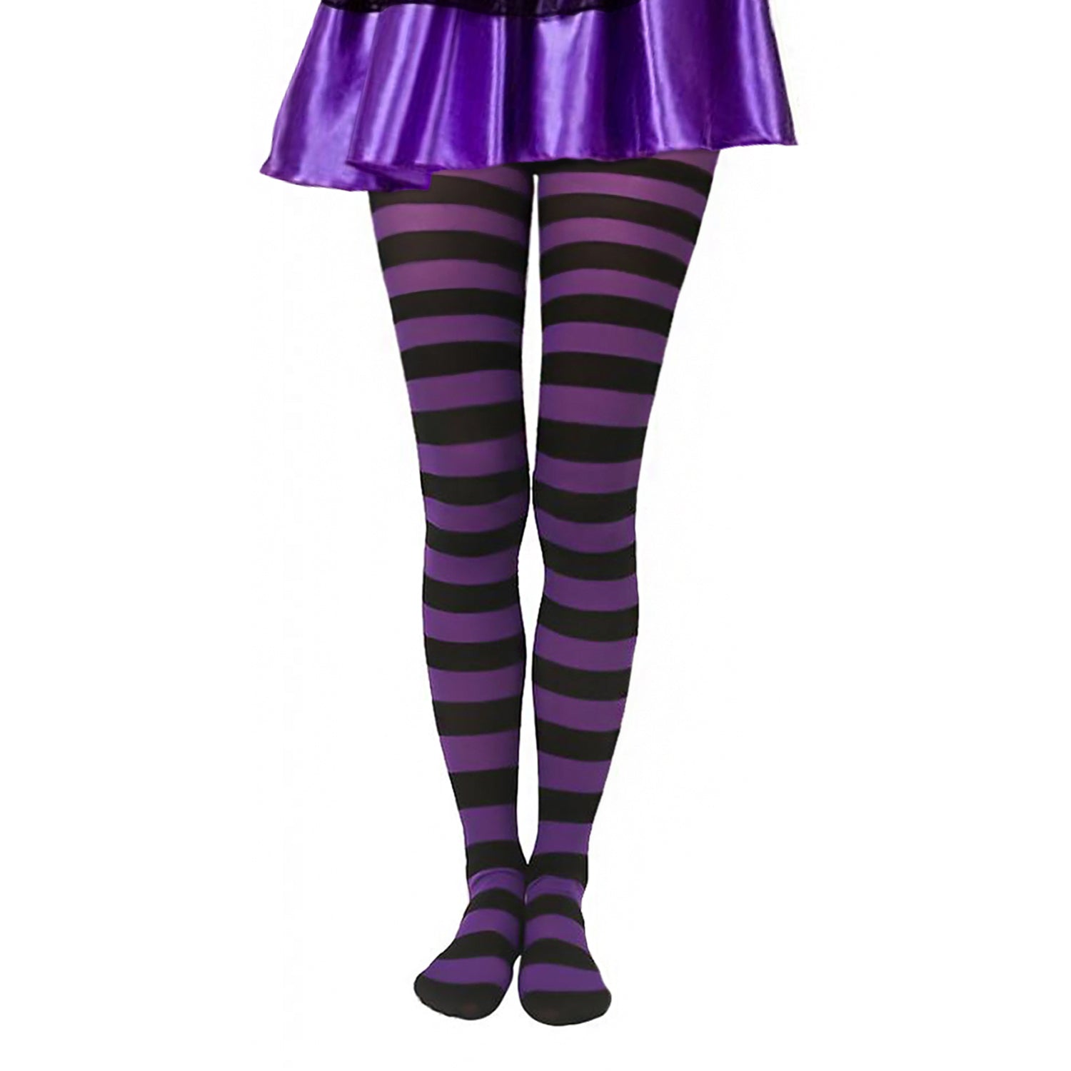 Explore Halloween Black & Purple Striped Tights – Simply Joshimo