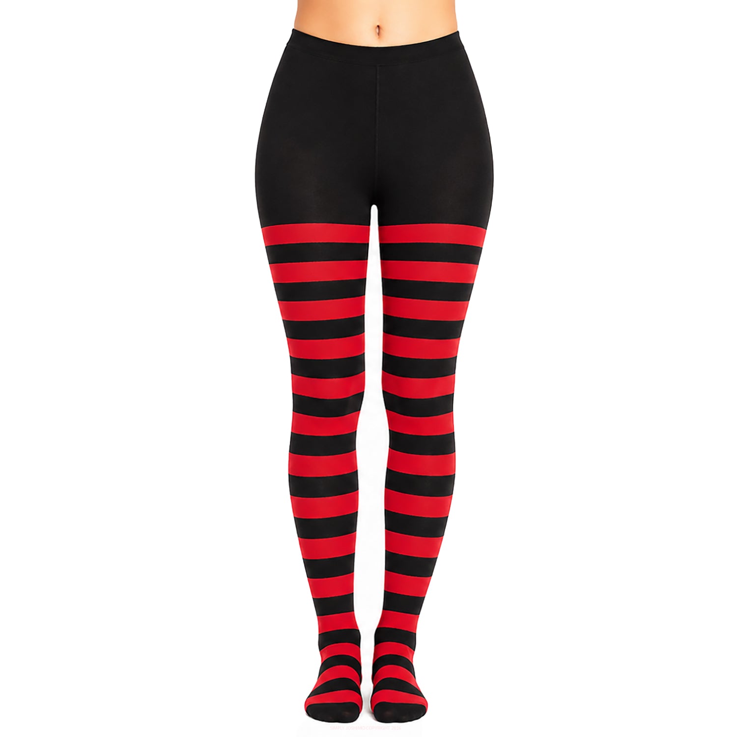 Red and Black striped tights - Simply Joshimo