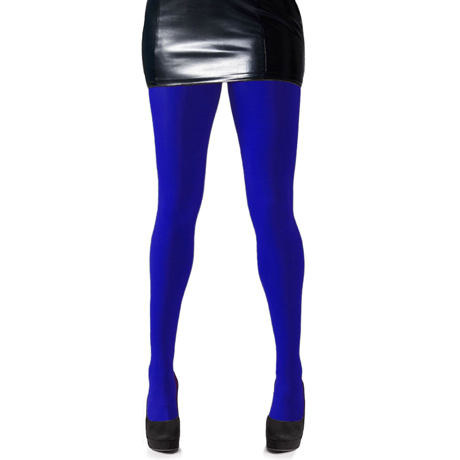 Ladies Royal Blue Denier Thick Hosiery - Simply Joshimo