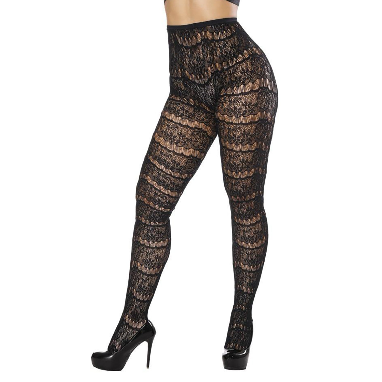 Simply Joshimo Long Leg Patterned Fishnet Tightsng Leg)