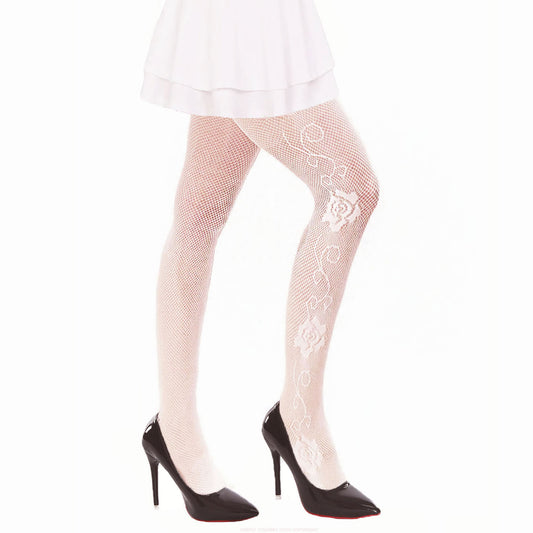 Simply Joshimo White Rose Tights