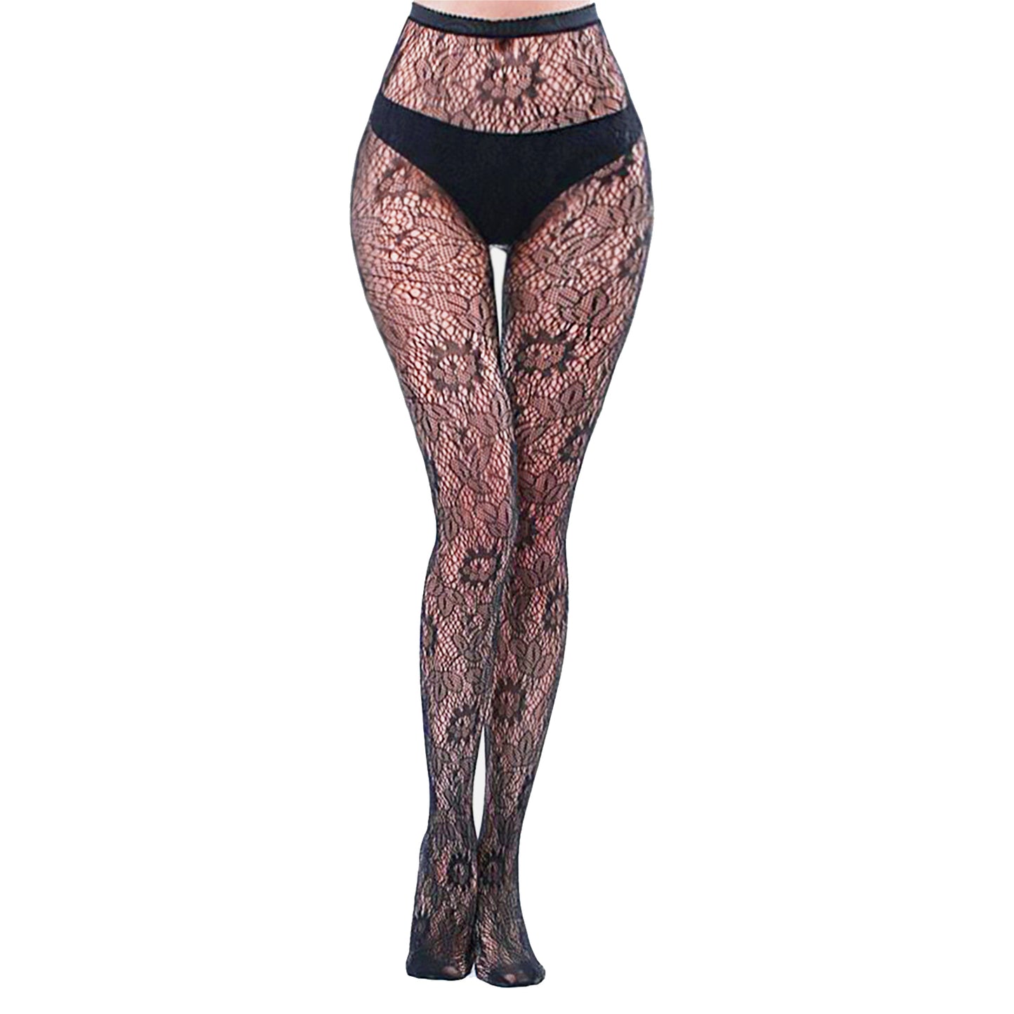 Sunflower Delight Lace Fishnet Tights - Simply Joshimo