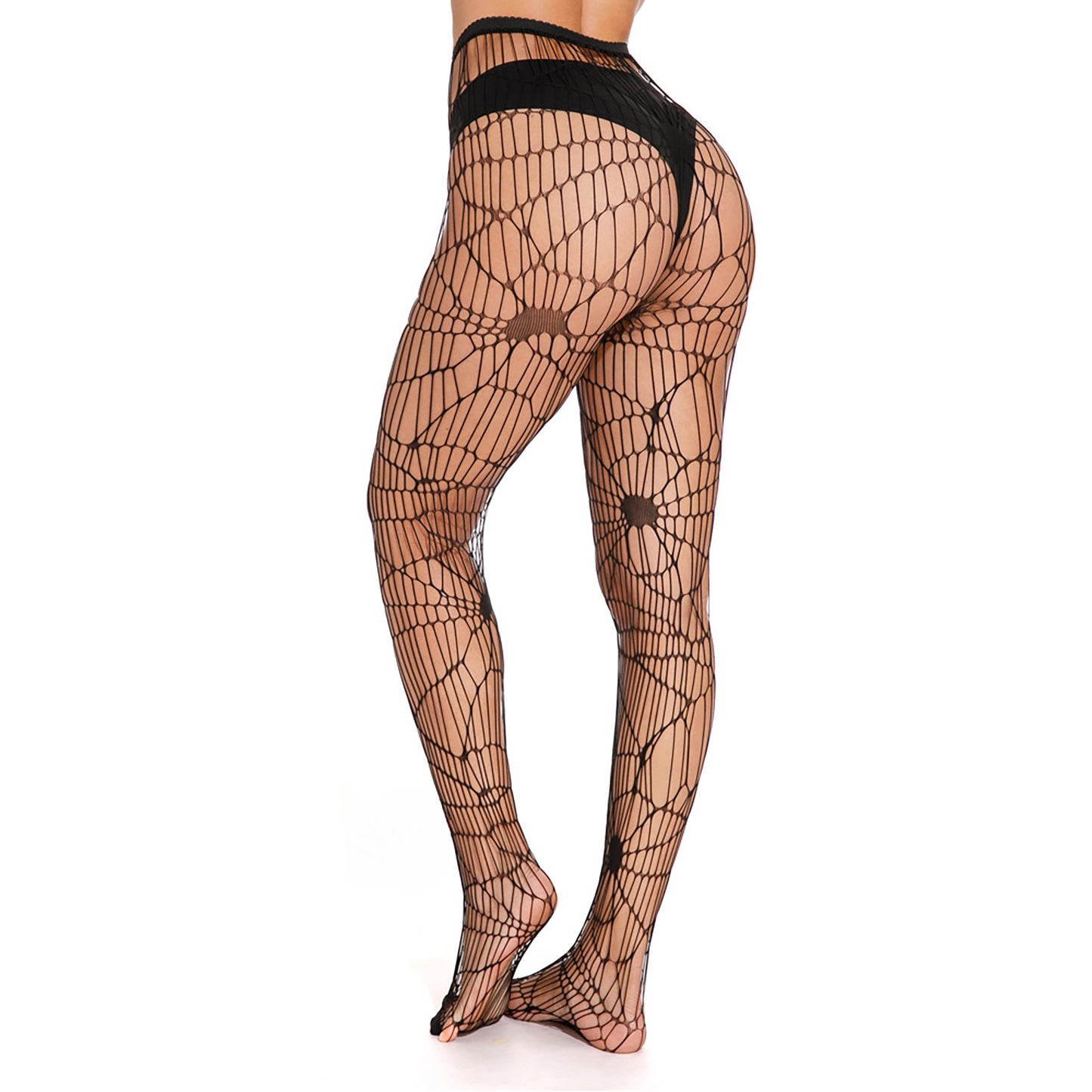 Enchanting Cut-Out Spider Web Net Tights