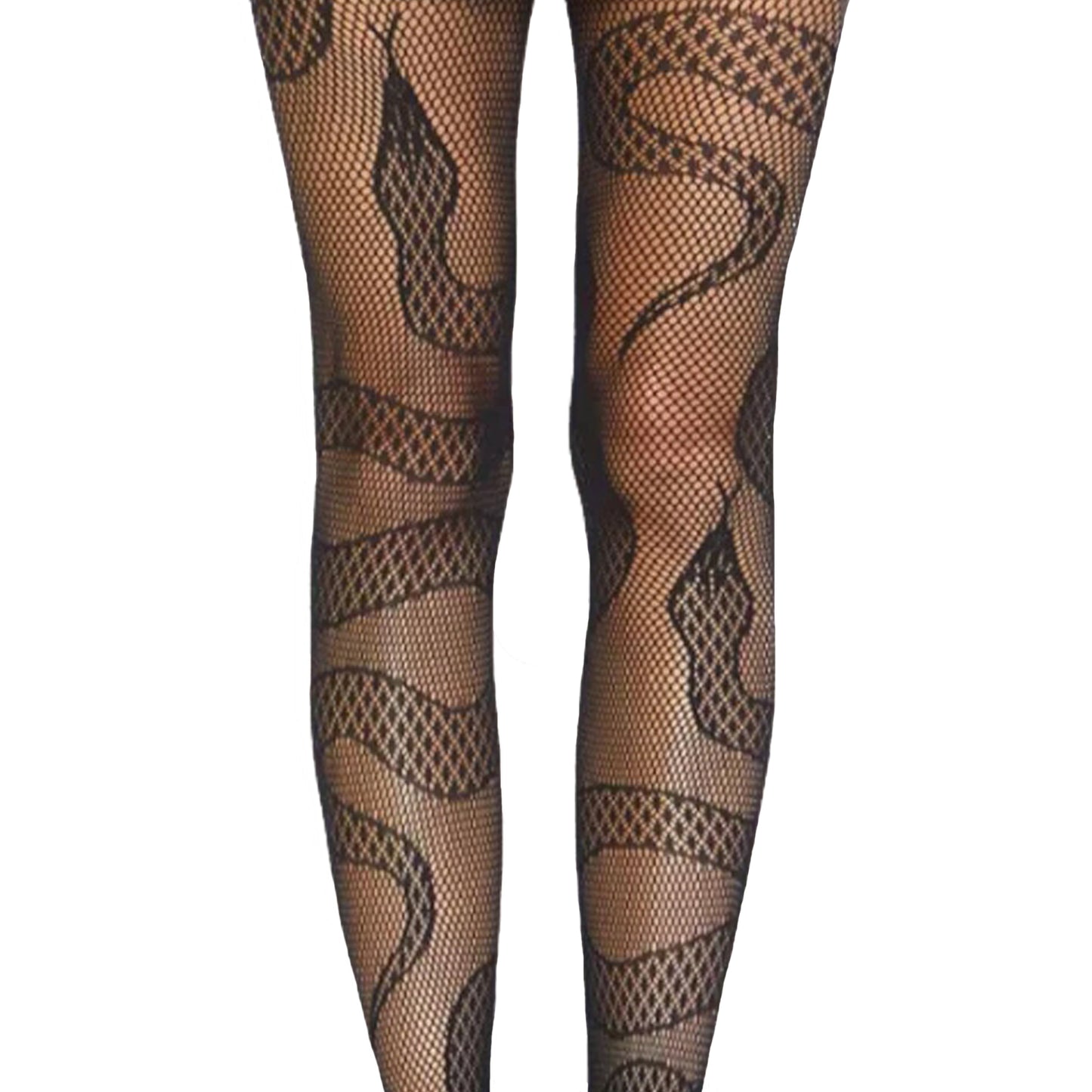 snake patterned tights