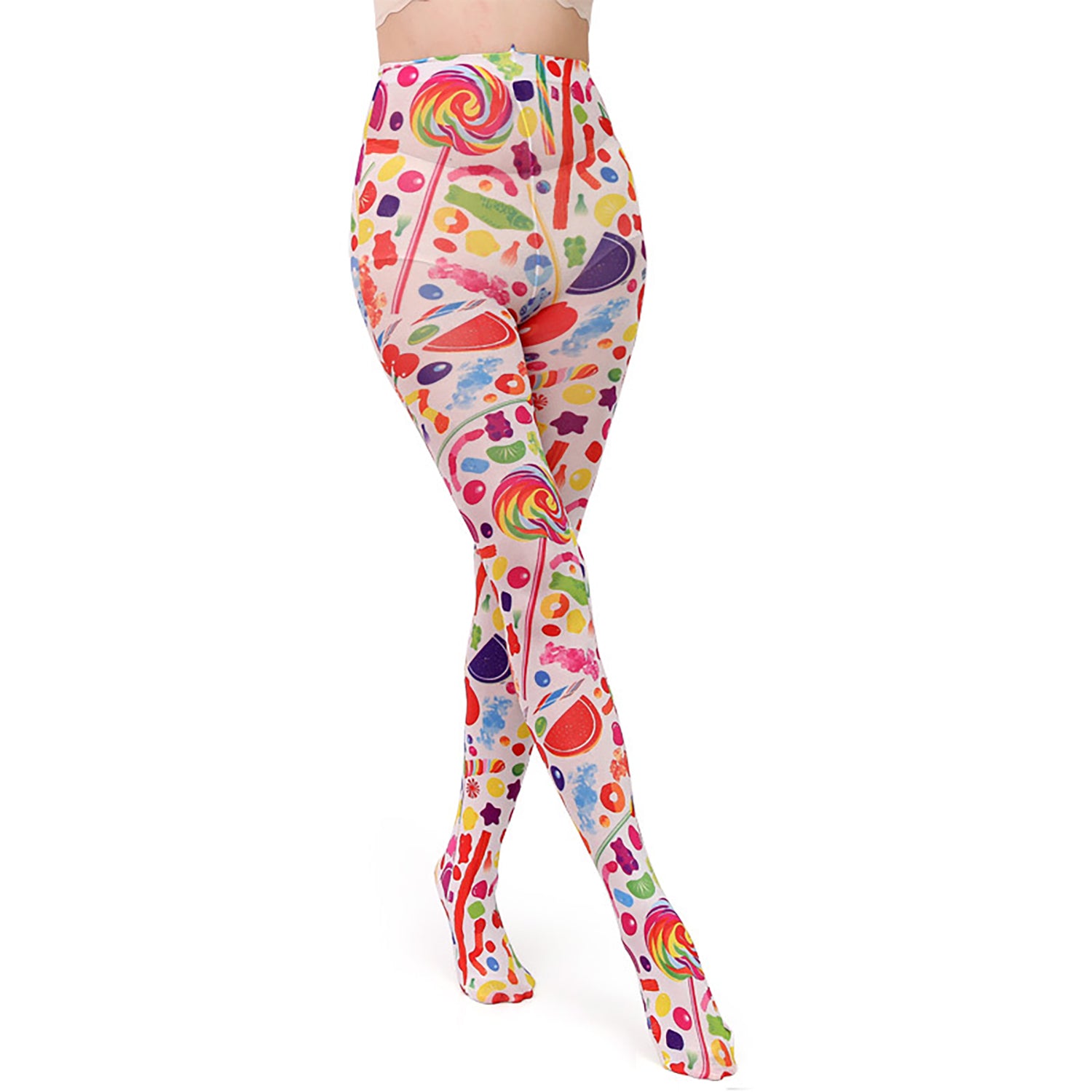 Womens candy patterned funky tights - Simply Joshimo