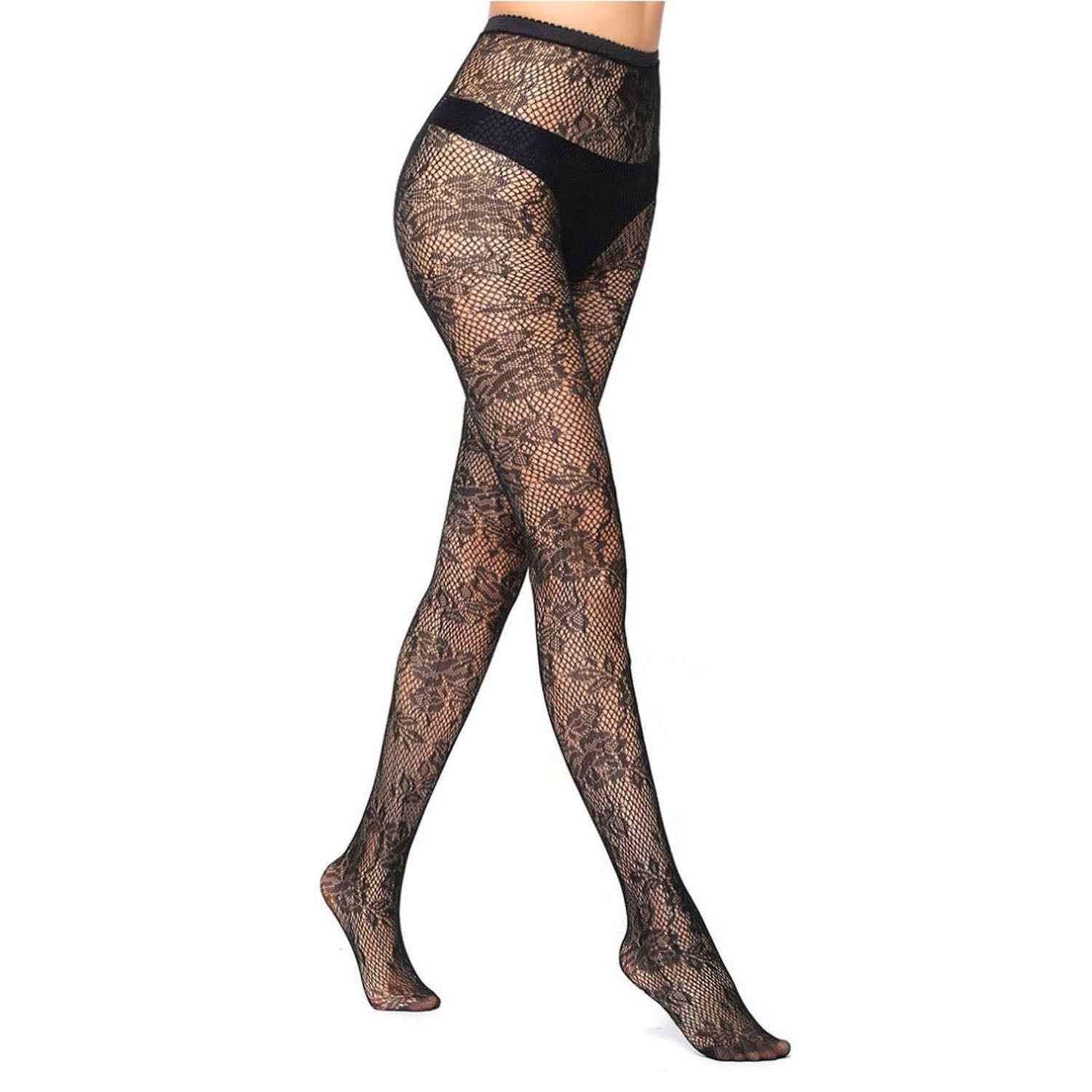 Rosebud Delight Lace Net Tights- Simply Joshimo