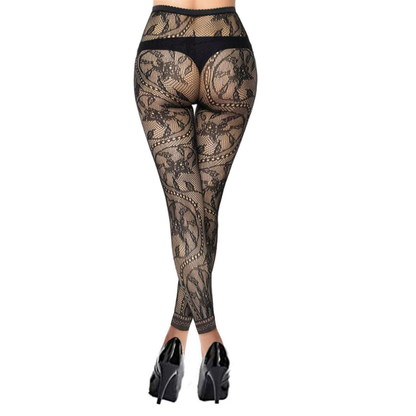 Blossom Swirl Fashionable Footless Tights- Simply Joshimo