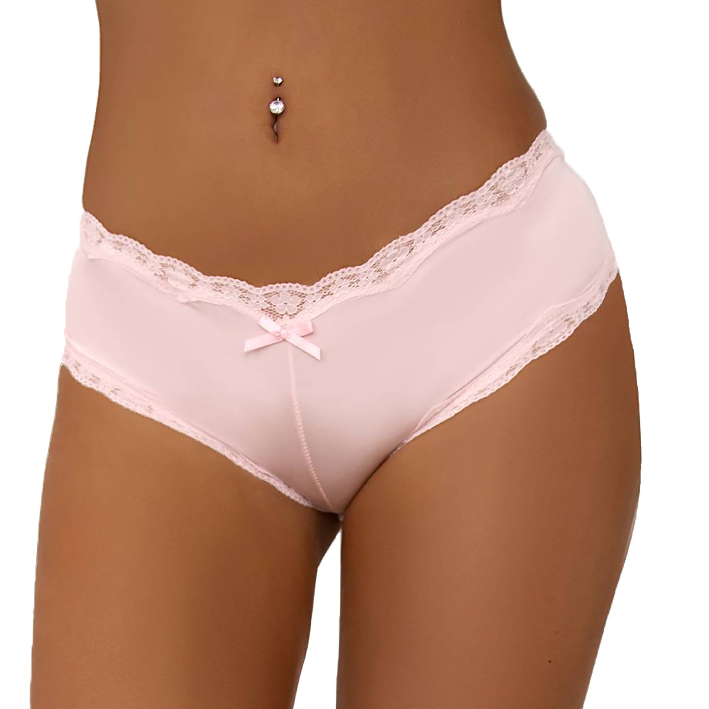 Simply Joshimo Baby Pink Knickers With Lace and Ribbon Bow