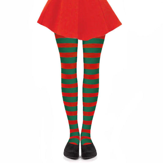 Simply Joshimo Red and Green Santa Christmas Tights