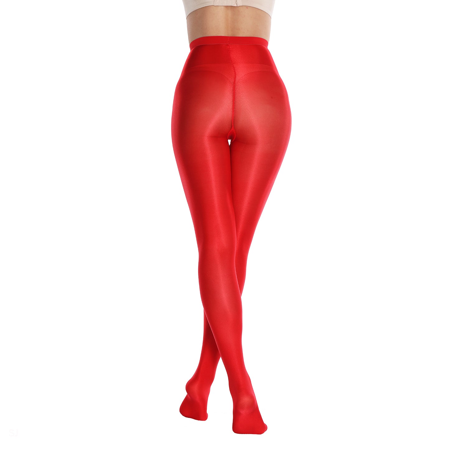 Womens vibrant red hosiery