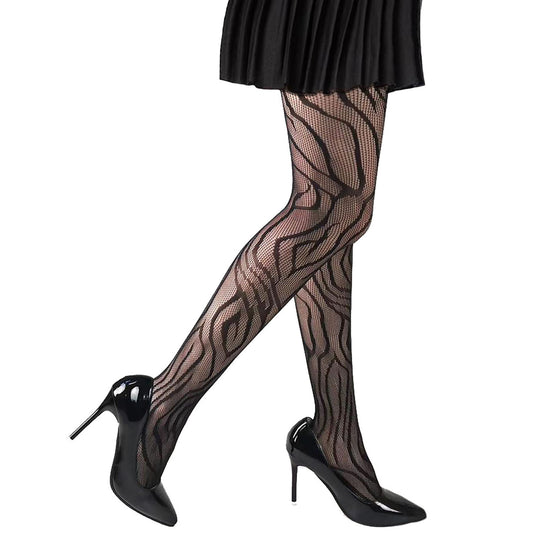 Simply Joshimo Zebra striped fishnet tights for women