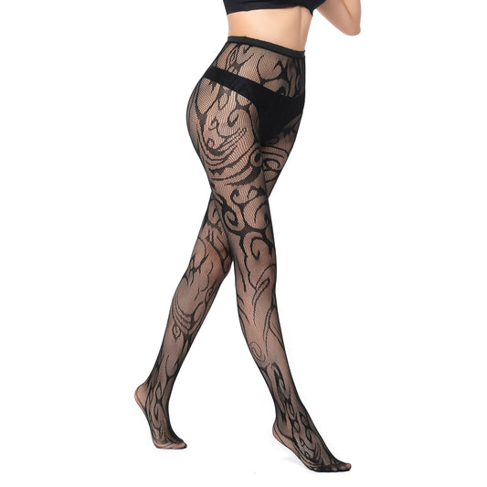 Women's Les Fantaisies black fishnet tights